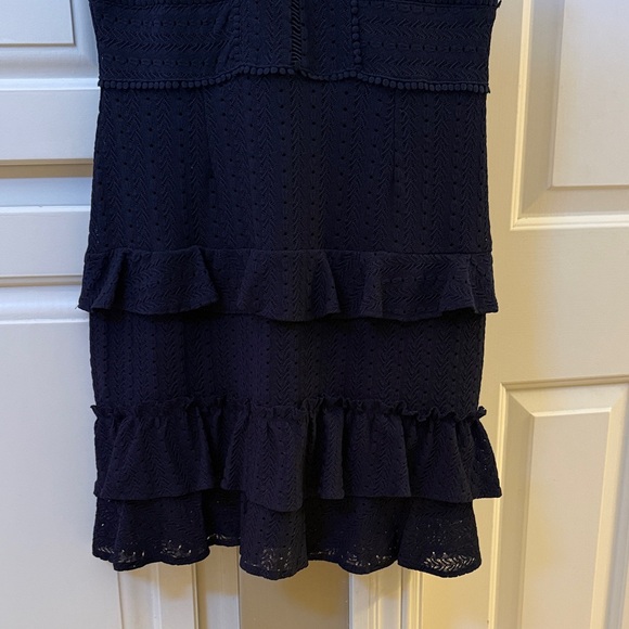 Adelyn Rae Navy Ruffle Dress - Picture 3 of 6